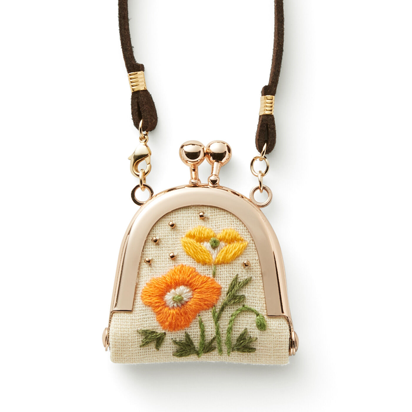 Wear Delicate Flowers Like a Charm: Embroidered Mini Coin Purse Handmade Set