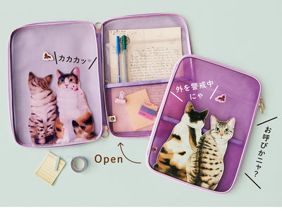 Does your cat enjoy gazing out of the window? - A4 File Pouch