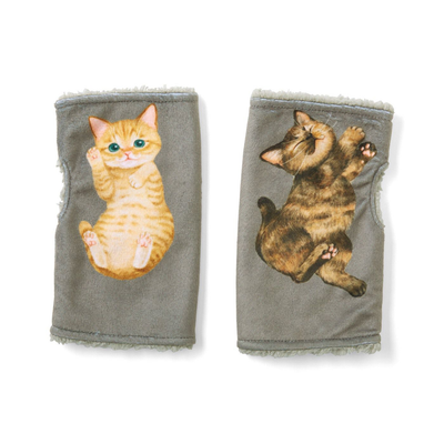 Purr-fect Cat Nap Fingerless Gloves