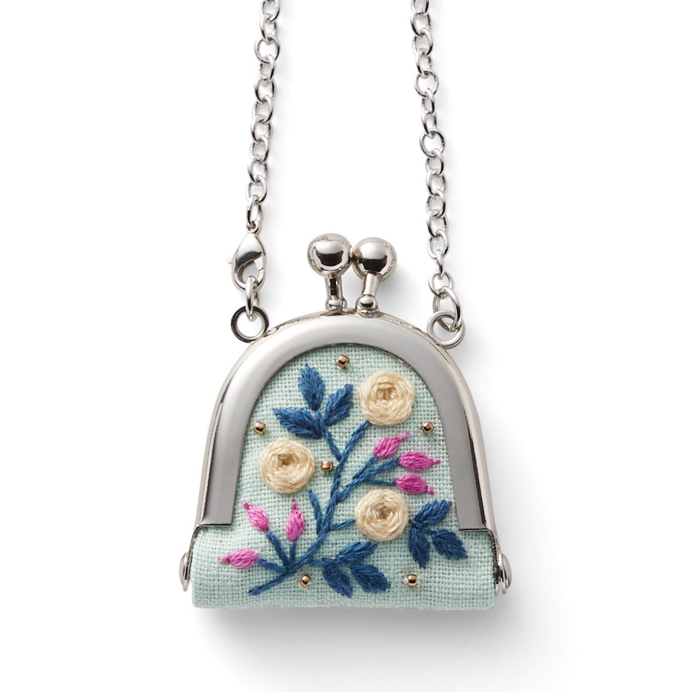 Wear Delicate Flowers Like a Charm: Embroidered Mini Coin Purse Handmade Set