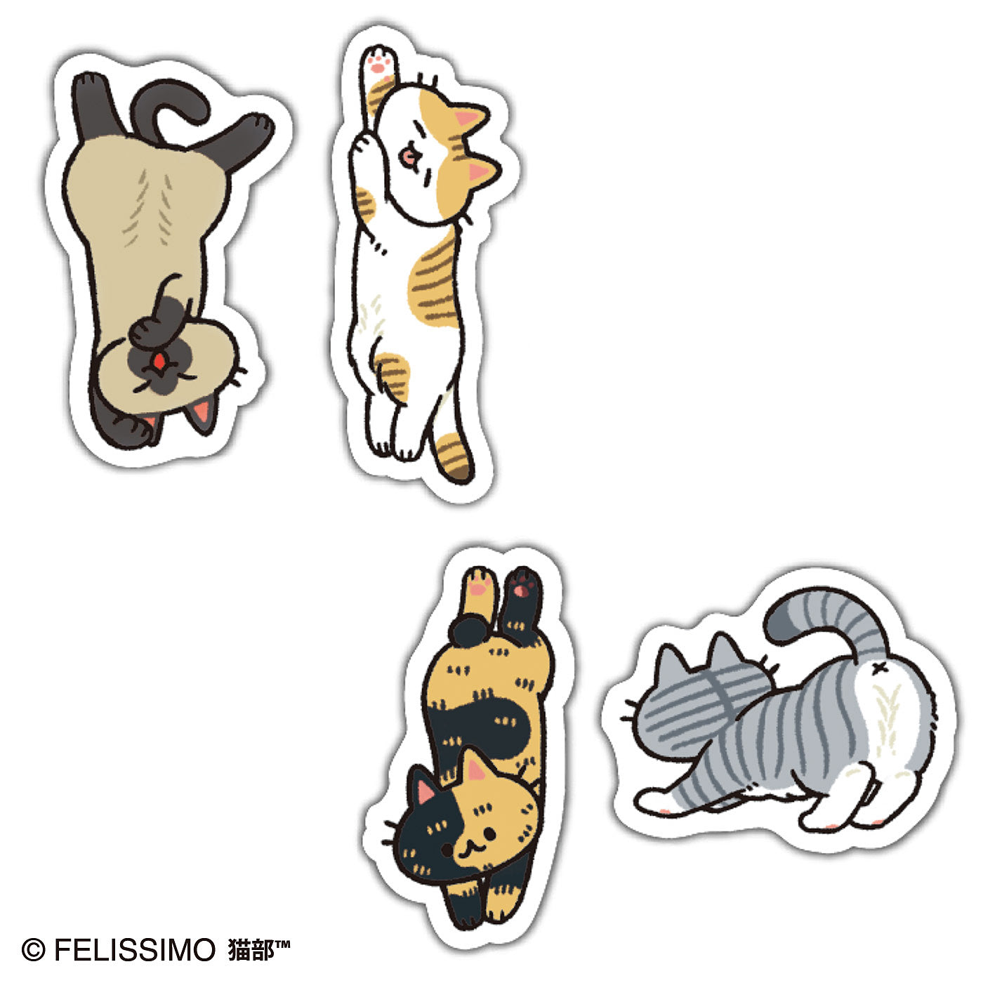 Healing moment! “hide and seak” Cats Stickers！