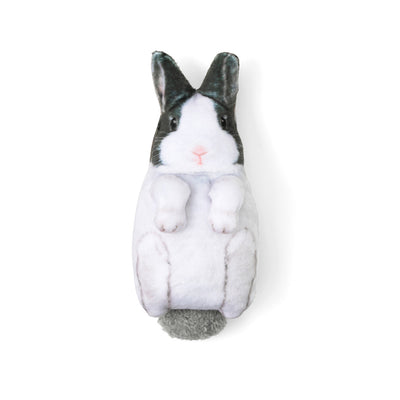 I am cute and also useful! Rabbit potrait small bag and screen cleaner.