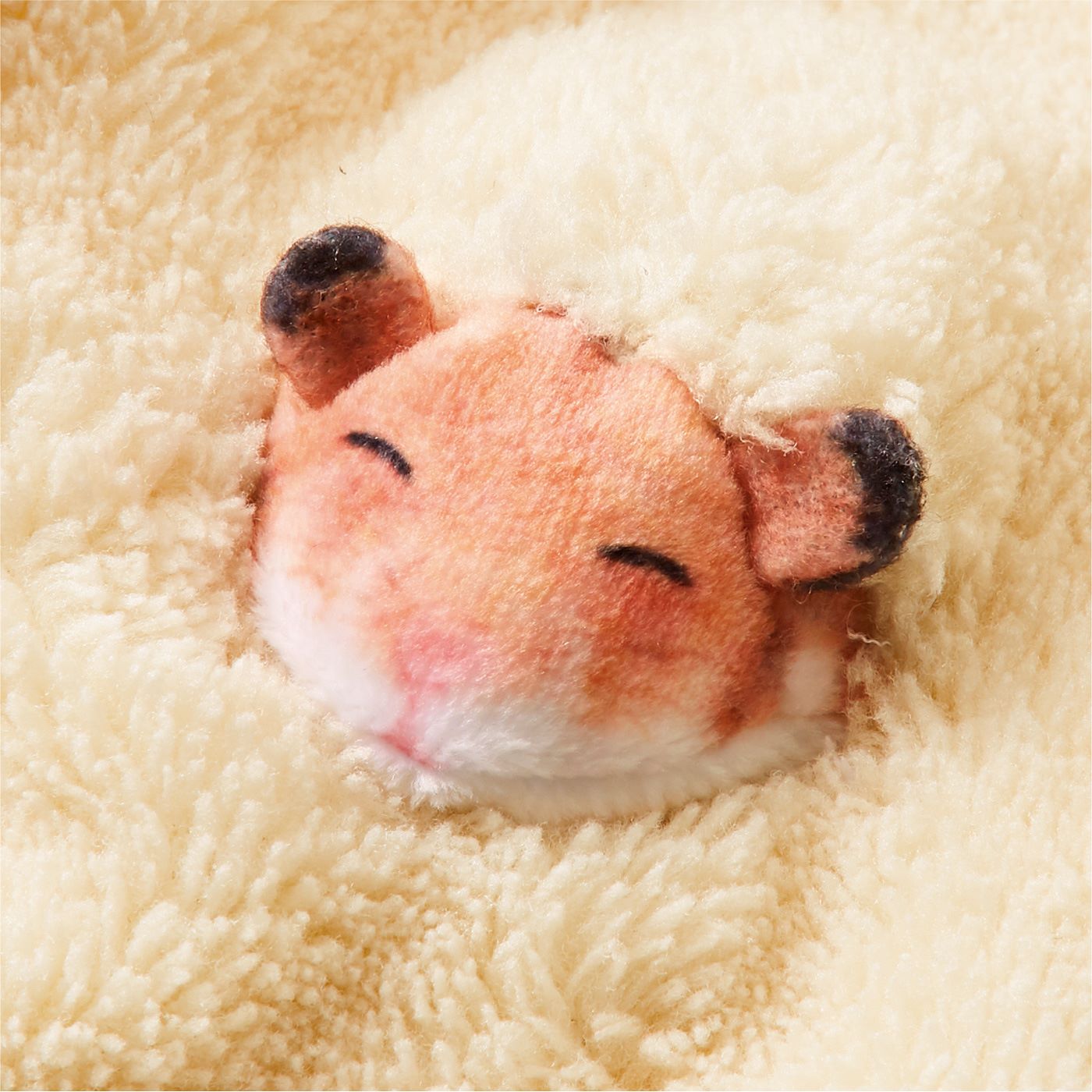 Sleeping hamster in sawdust Handerchief